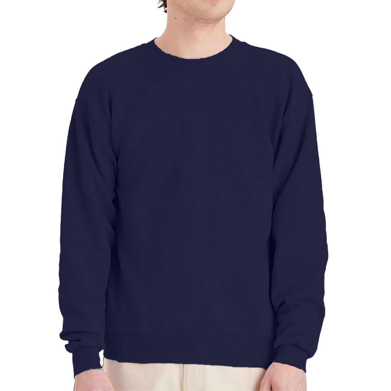 Hanes EcoSmart Unisex Crewneck Sweatshirt P160 Cotton-Poly Blend Fleece for Crafts